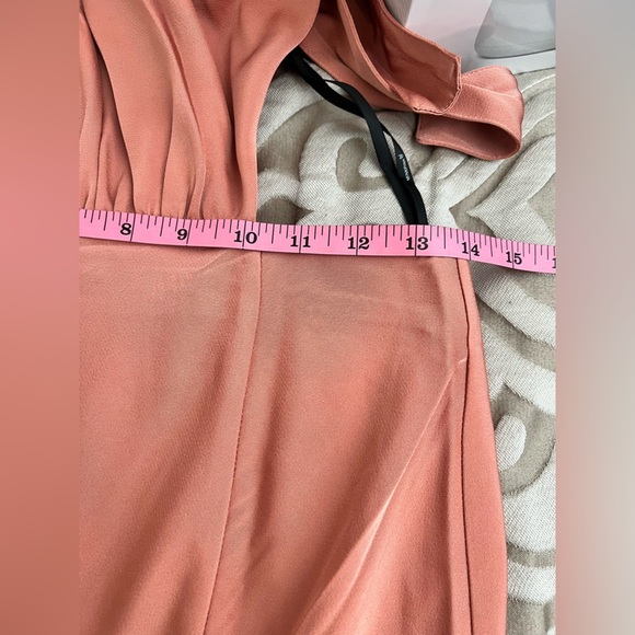 MINK PINK  FINLAY HALTER GOWN WITH SPLIT CLAY color, size Small NWT - Picture 12 of 14